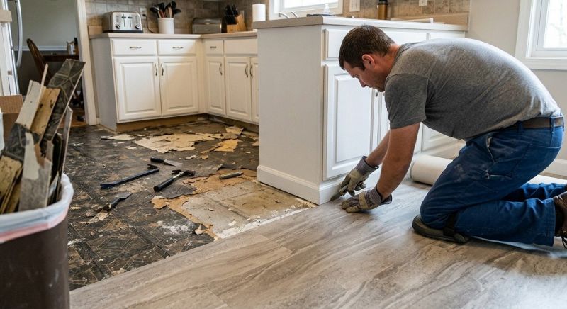 Linoleum Floor Installation in Bethalto, IL